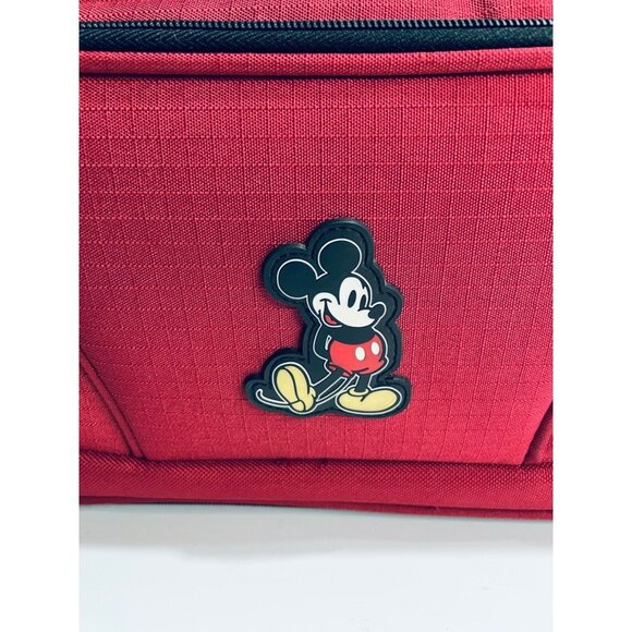 Disney Mickey Mouse Red Crossbody Messenger Weekender Laptop Bag - Picture 2 of 6